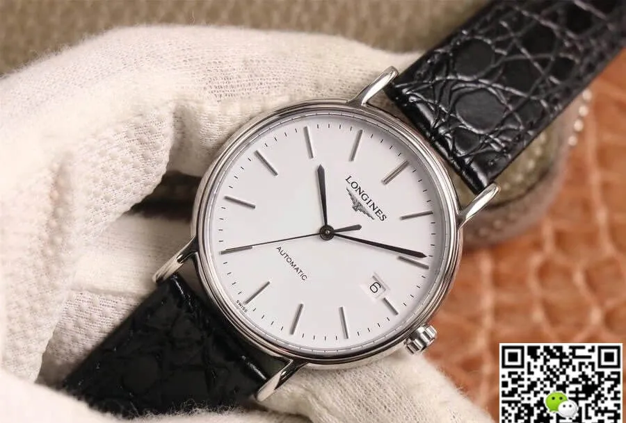 Longines Presence L4.790.4.12.2 KY factory 1:1 Best Edition Replica Watch Stainless Steel Bezel